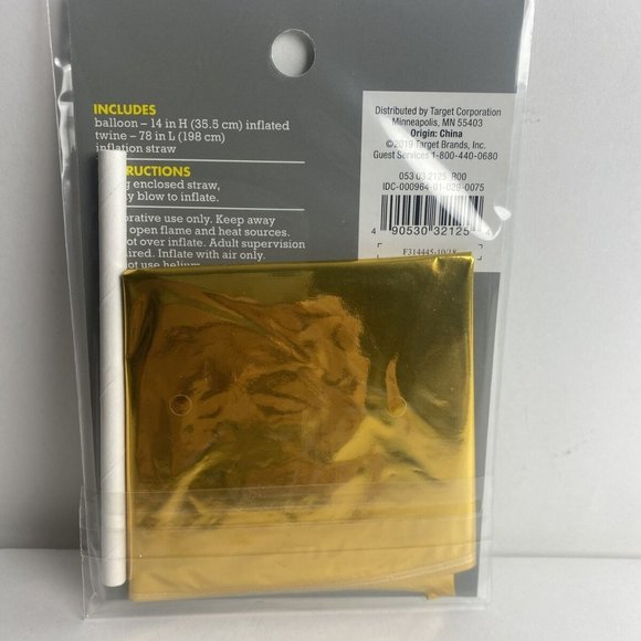 Spritz 14" Gold Foil Balloon Letter C -Set of 8- - Picture 2 of 3